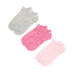 X3 Paires de Chaussettes Grise/Rose Femme Fila Invisible