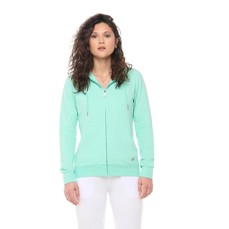 Sweat à capuche zippé sans sweat femme Leone Basic