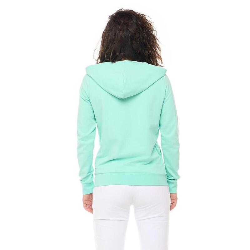 Leone Basic dameshoodie met rits, zonder sweatshirt