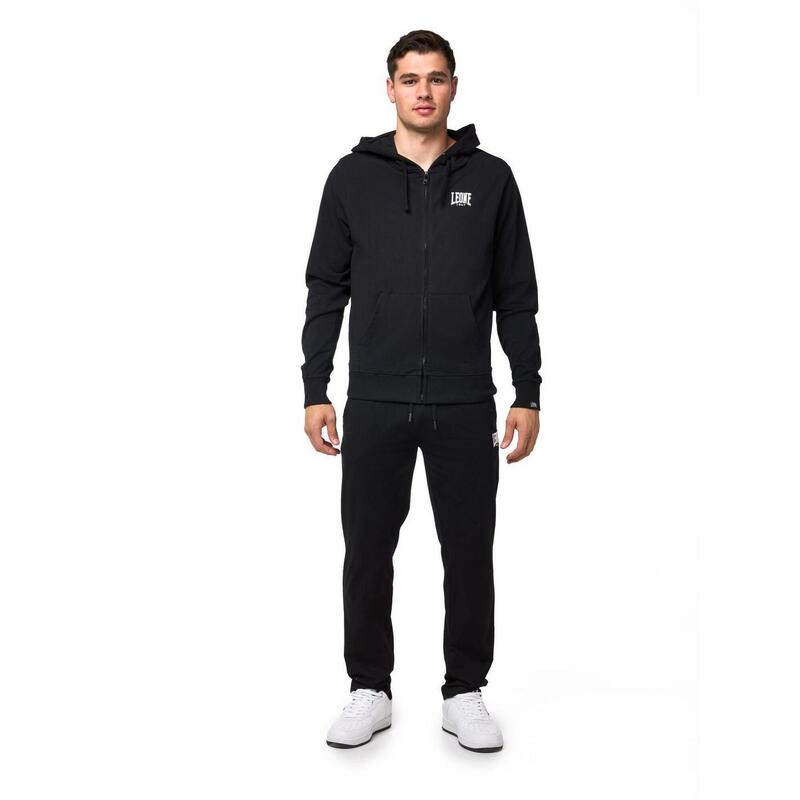 Leone Sporty sin sudadera de hombre con cremallera y cremallera