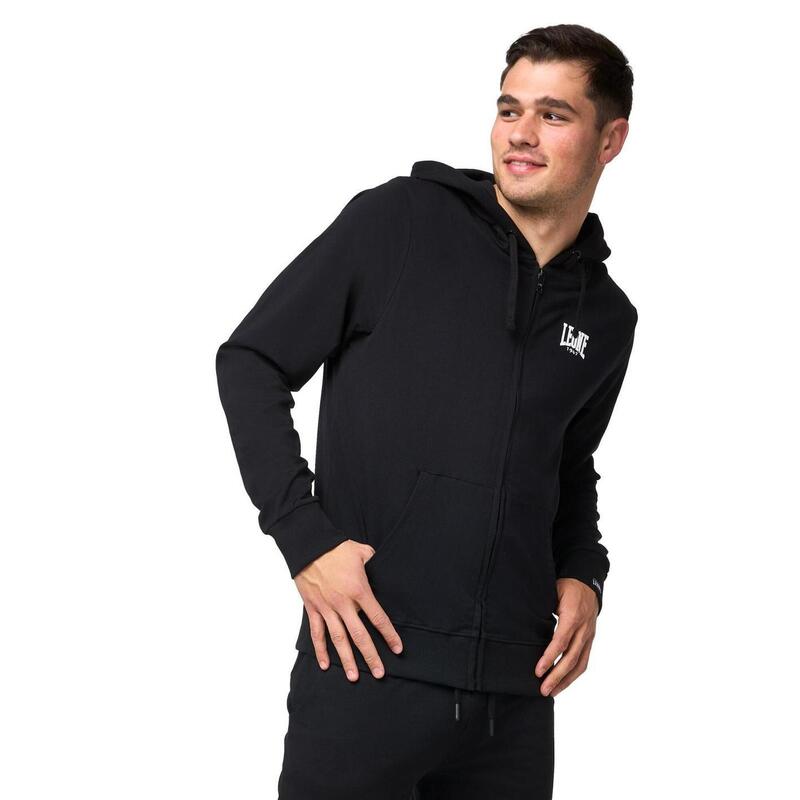 Leone Sporty sin sudadera de hombre con cremallera y cremallera