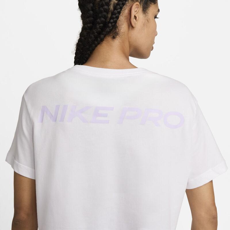 T-shirt Nike Pro, Blanc, Femmes