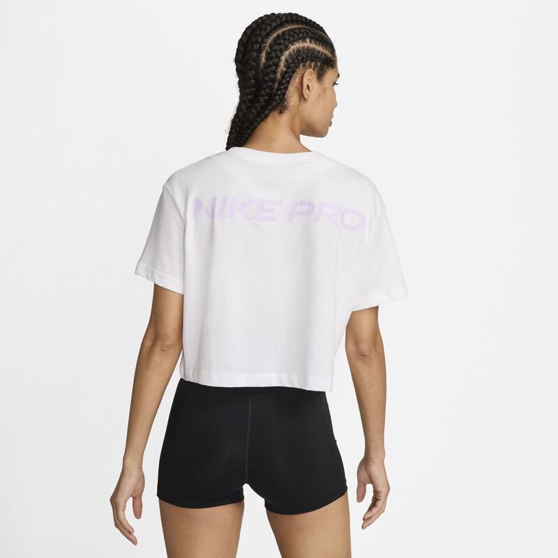 T-shirt Nike Pro, Blanc, Femmes