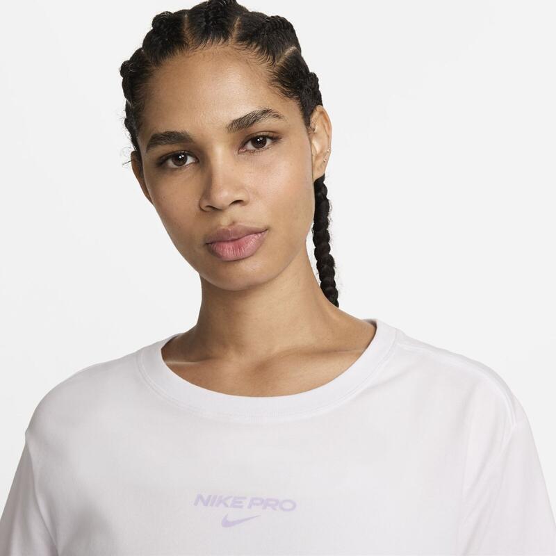 T-shirt Nike Pro, Blanc, Femmes