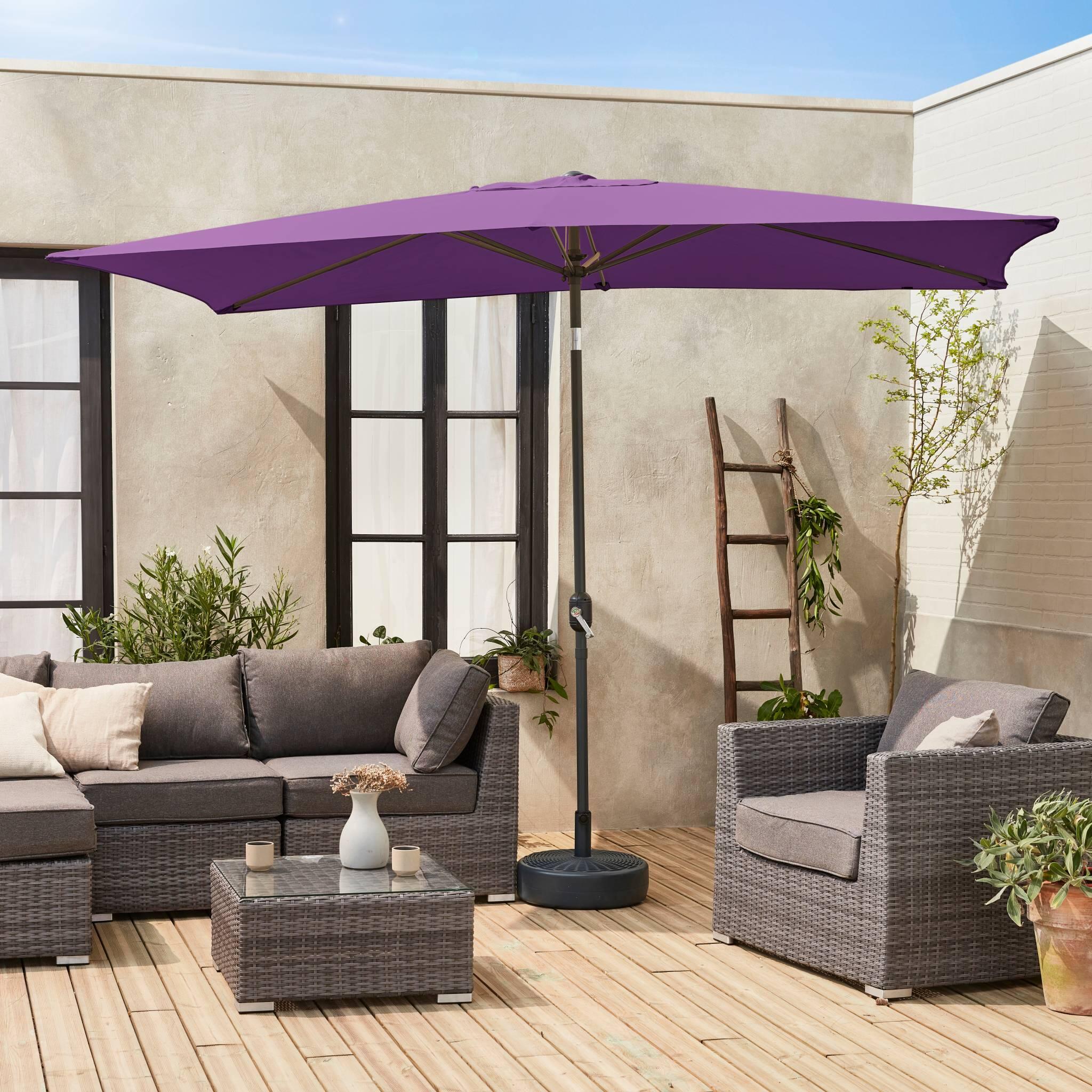 Parasol rectangular, 2x3m, Violeta 2/5