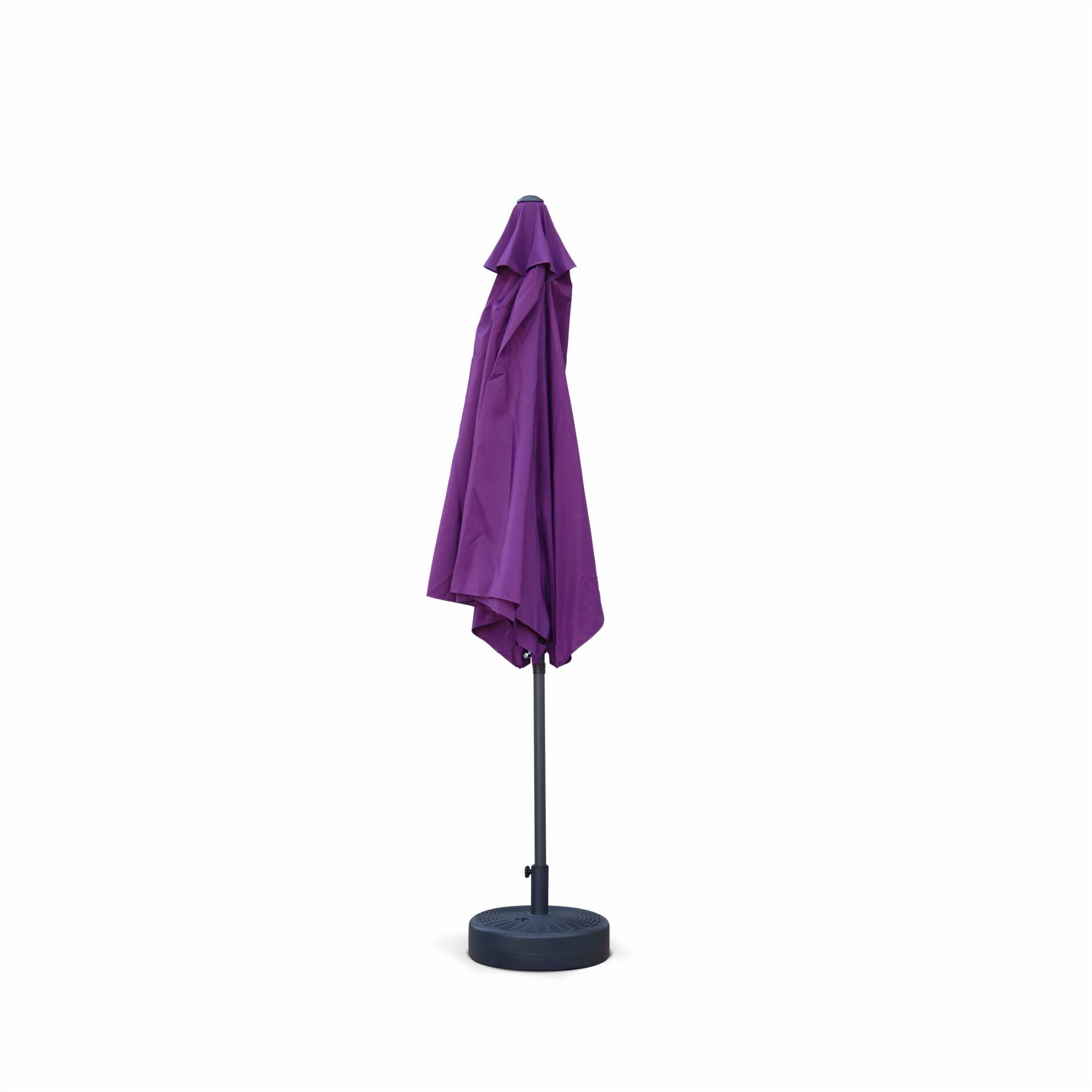 Parasol redondo, 3x3m, Violeta 5/6
