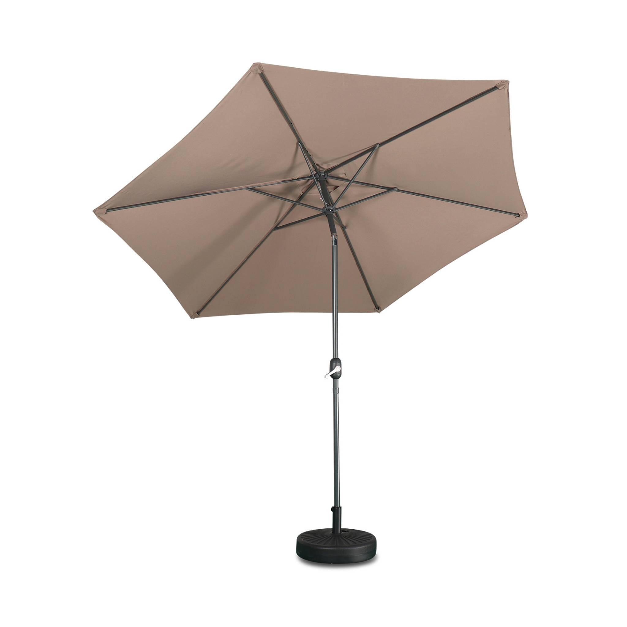 Parasol redondo, 3x3m, Pardo 4/6