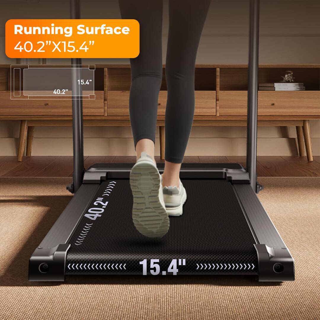 Flexnest Flextread EZ (3 HP Peak) Manual Incline Motorized Treadmill with in-Built Bluetooth Speaker, Max Speed 14km/hr - Black -  5