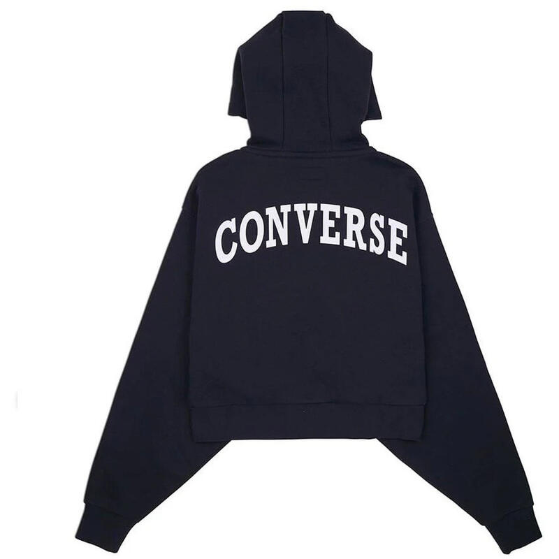 Sudadera Converse Retro Full-Zip Hoodie, Negro, Mujer