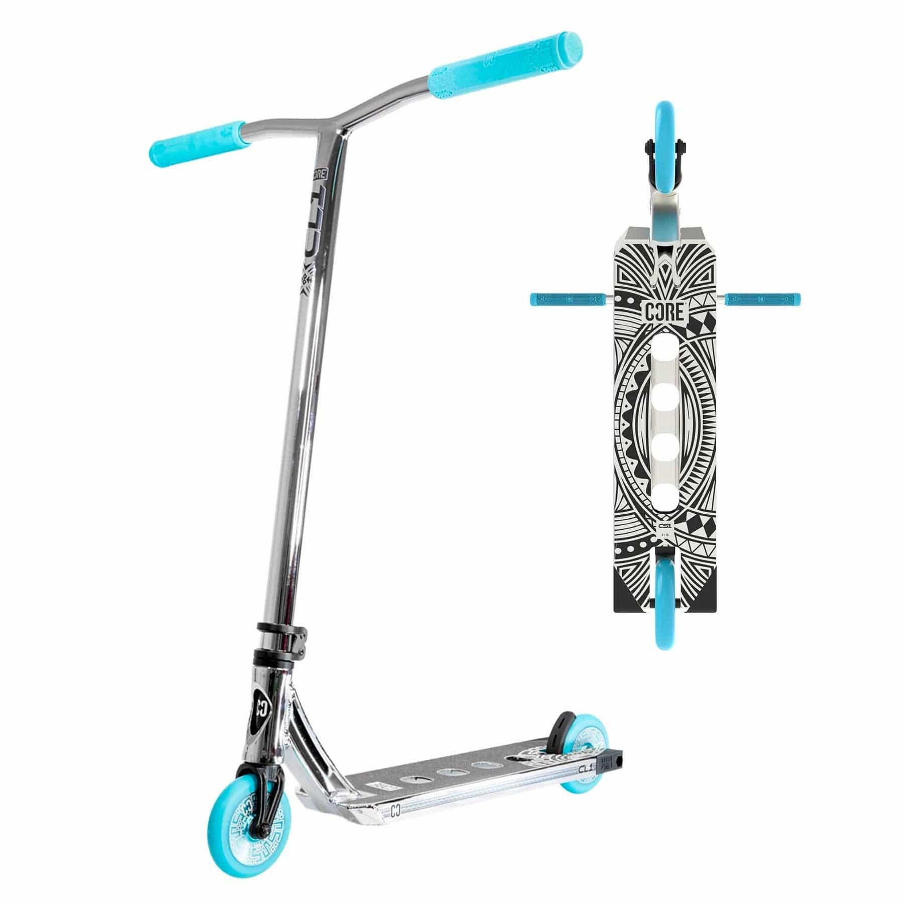 CORE CORE CL1 Complete Stunt Scooter – Chrome/Teal