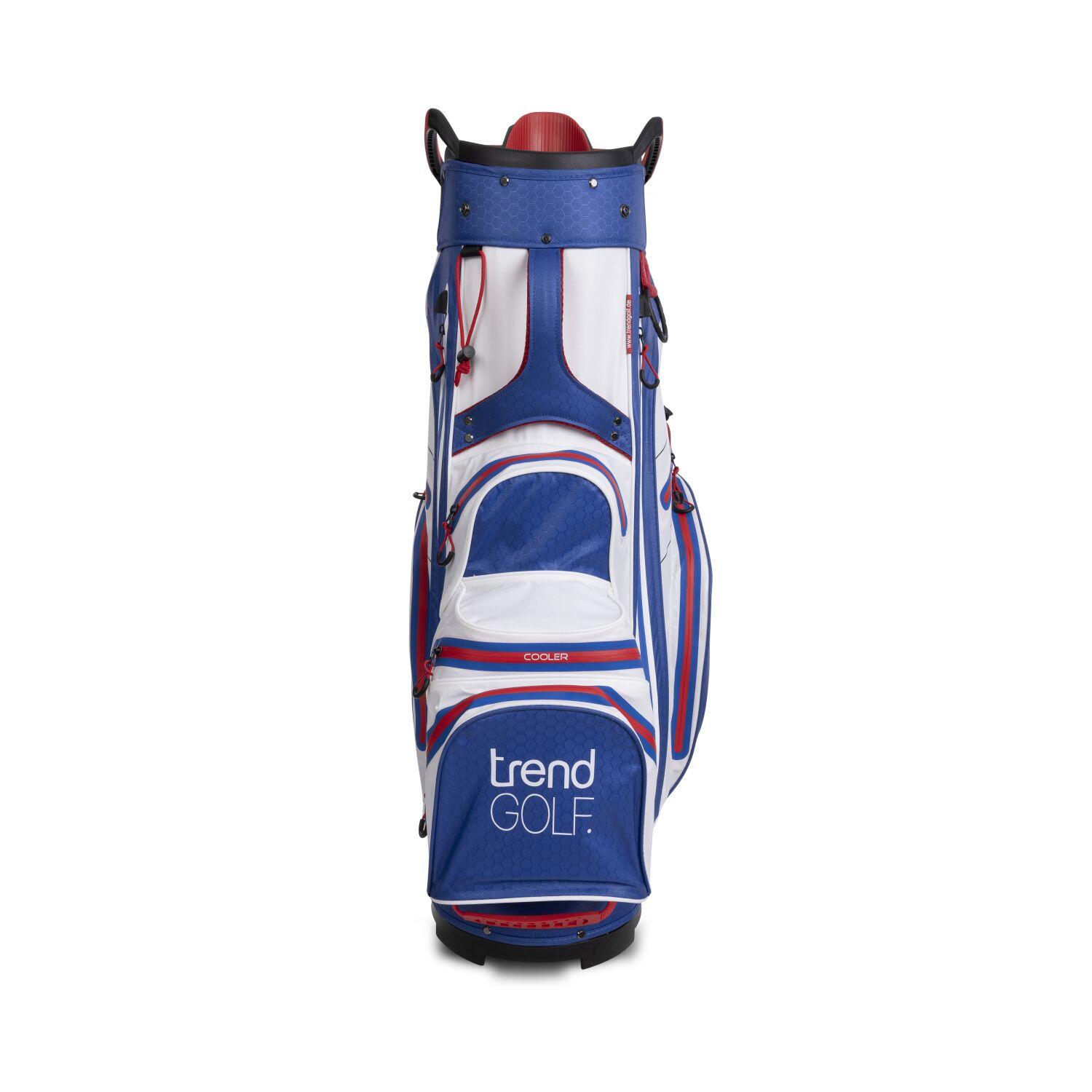 Bolsa de golf trendGOLF Rainline Pro impermeable blanco/azul/rojo 5/7