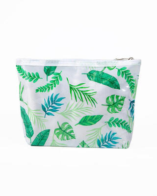 WASSERDICHTE NADELTASCHE MIT GRÜNEN BLÄTTERN