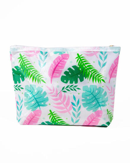 WASSERDICHTE NADELTASCHE MIT ROSA BLÄTTERN