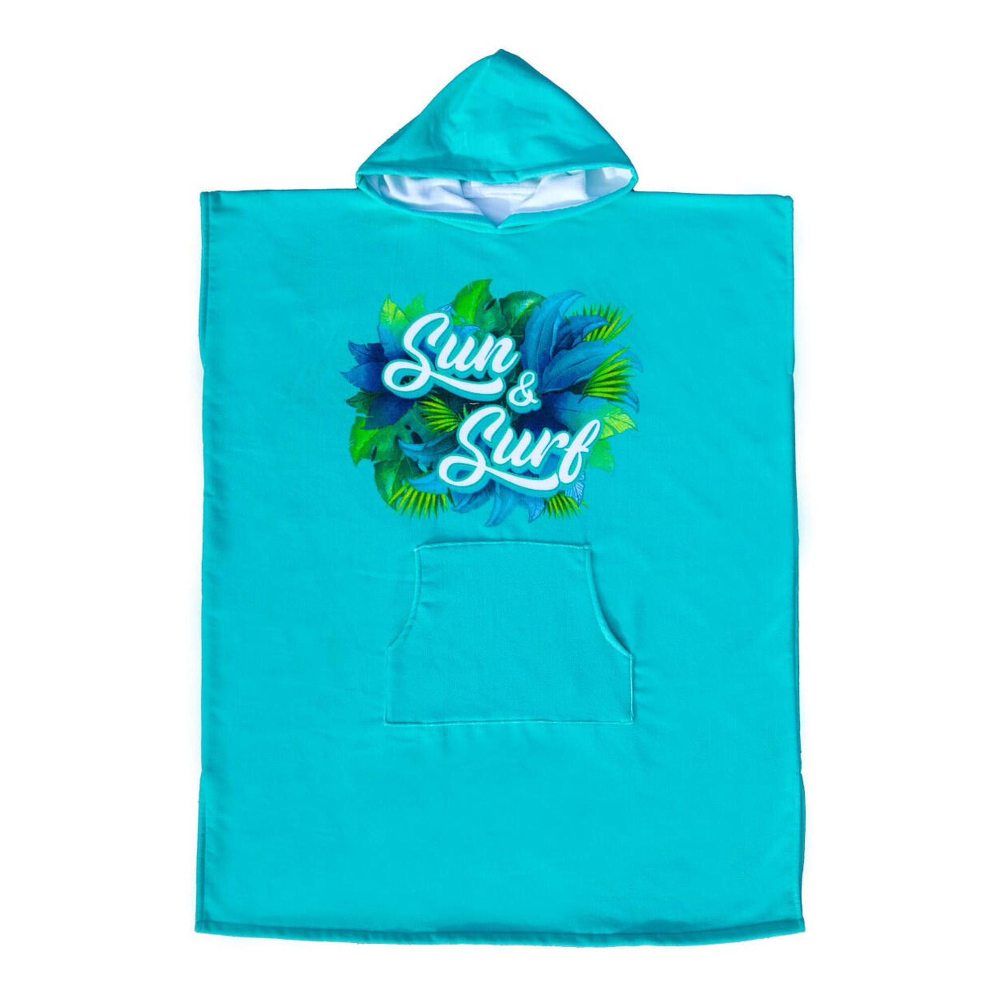 PONCHO DE SURF DE MICROFIBRA ADULTO COM TERRY