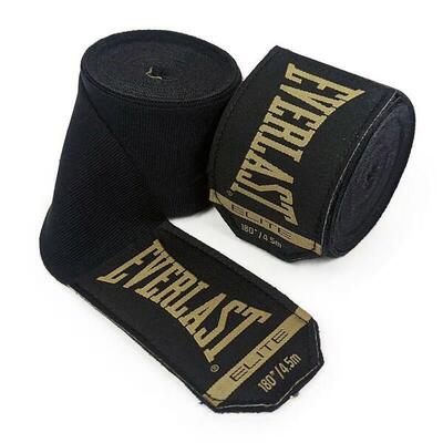 Elite hand wraps - zwart - 457 cm