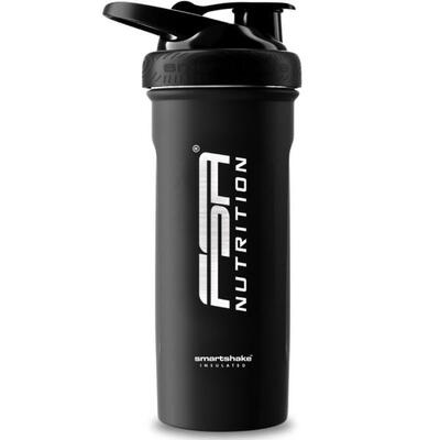 Edelstahl Protein Shaker - Thermosflasche Vakuum isoliert - 750 ml - Schwarz
