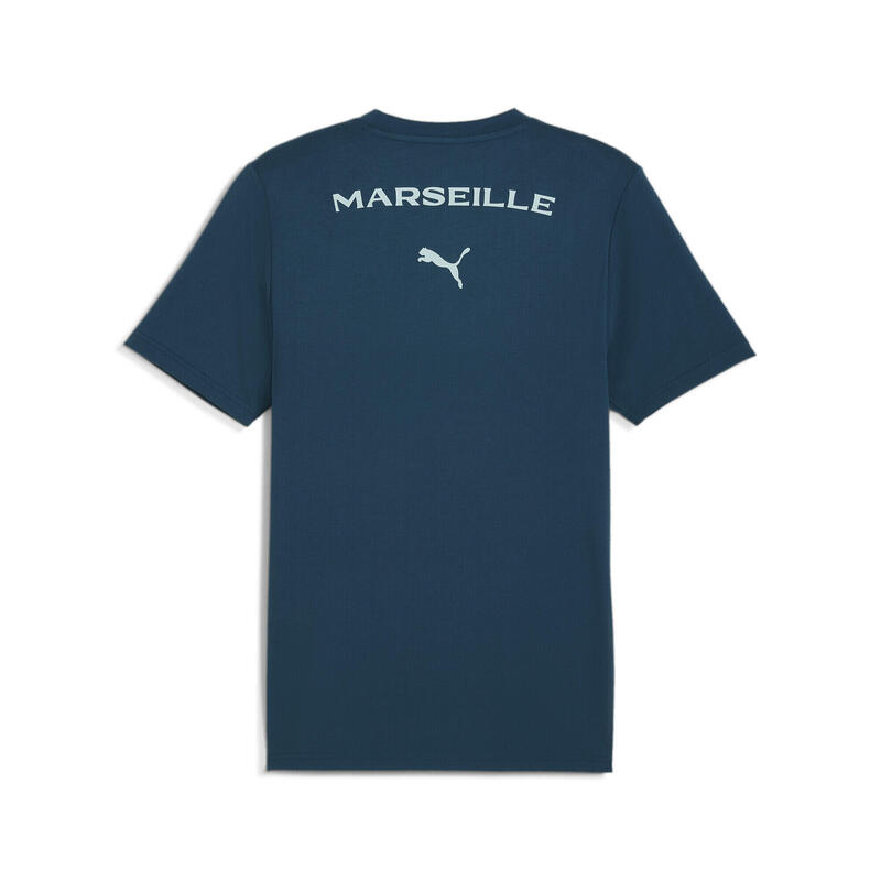 Pánské tričko Olympique de Marseille PUMA Ocean Tropic Turquoise Surf Blue