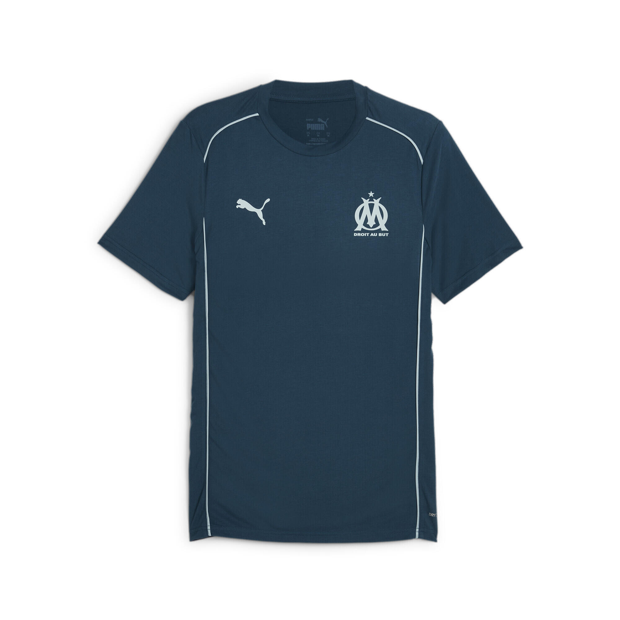 PUMA Pánské tričko Olympique de Marseille PUMA Ocean Tropic Turquoise Surf Blue