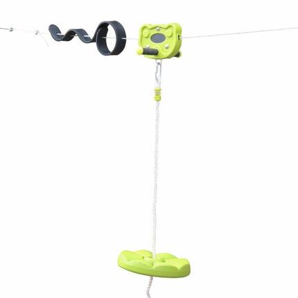 Tyrolienne pour enfants de 30m balançoire disque | sweeek