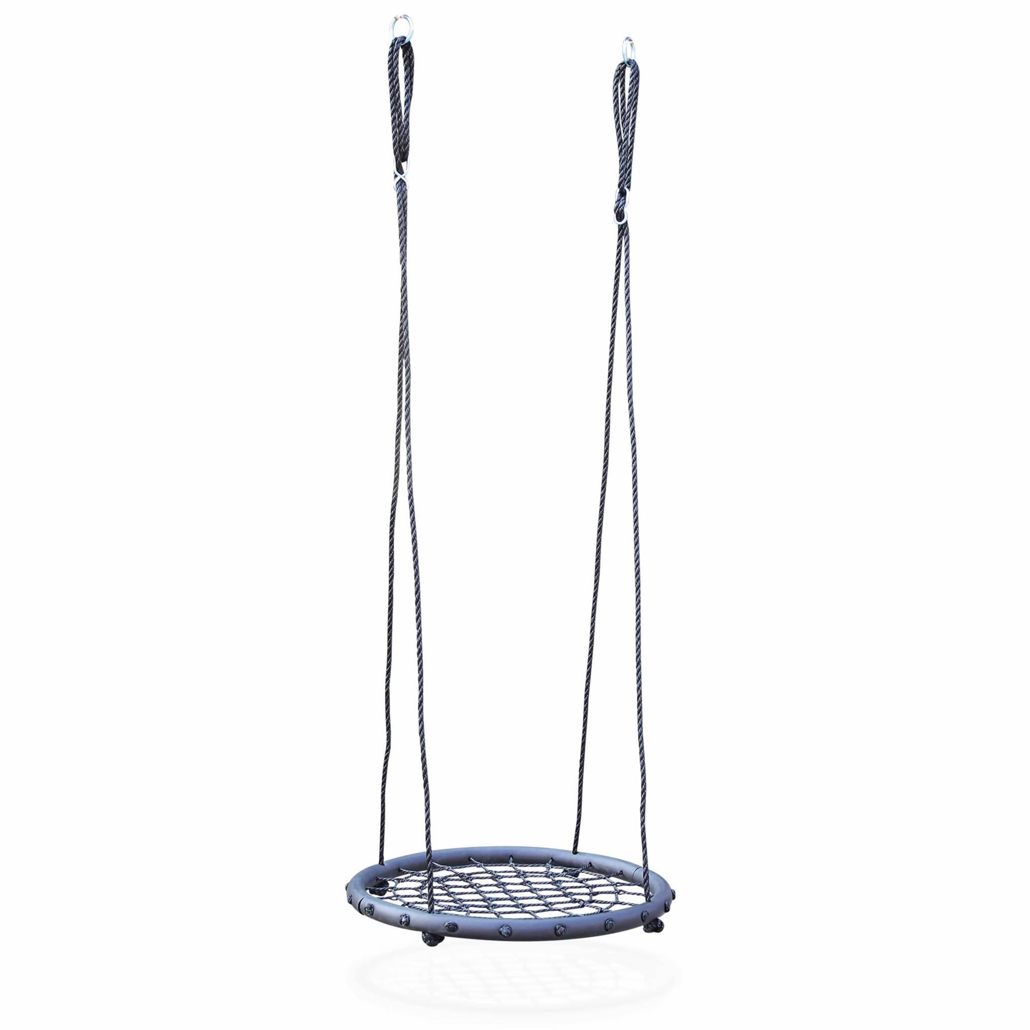 Sweeek - Balançoire Nid D'Oiseau Pour Portique De 2 À 2,2, Agrès Pour Portique | Sweeek - Balançoire - Noir - Taille Unique - Decathlon