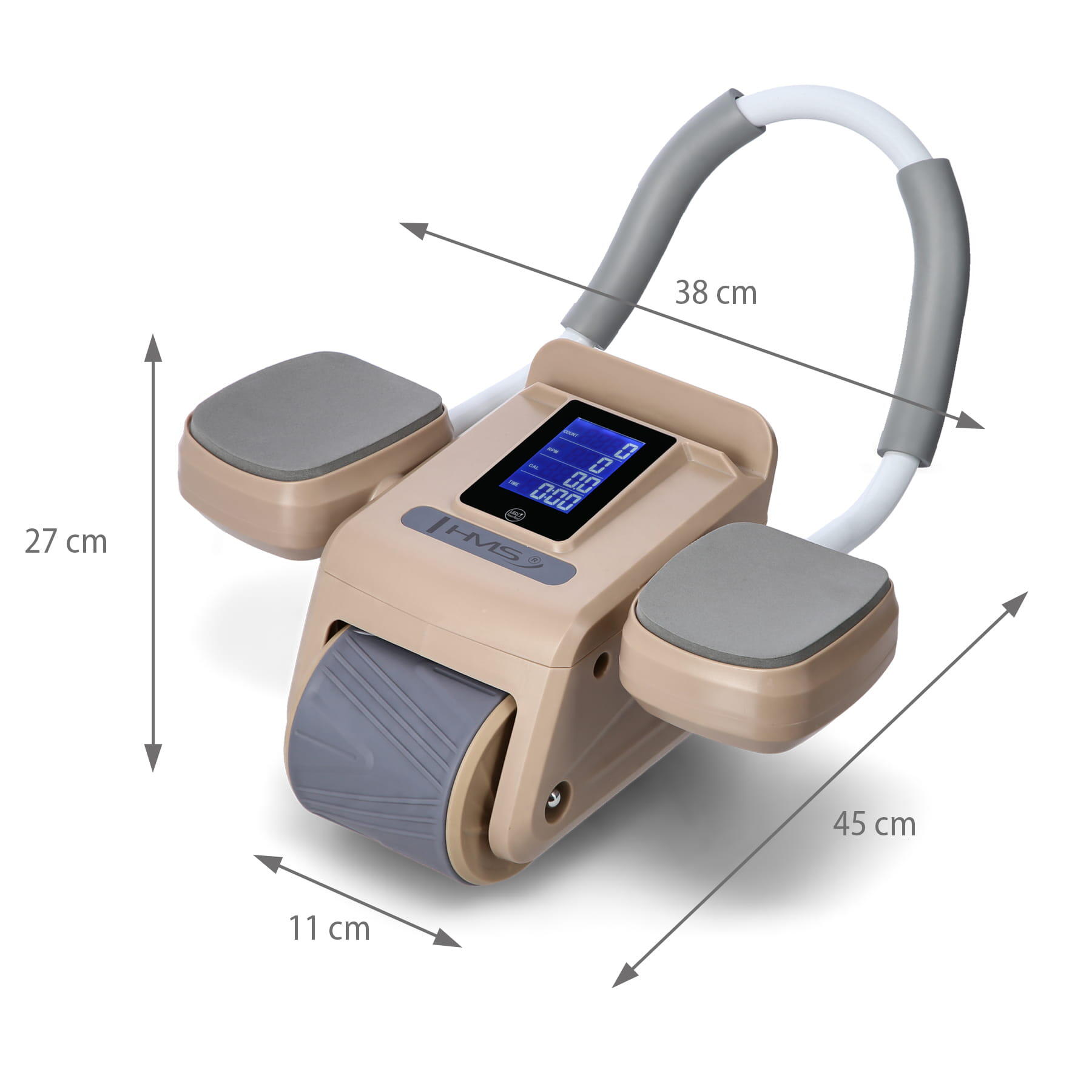 Roue ABS Roue automatique pour exercices abdominaux avec support KA08 Hms 5/7