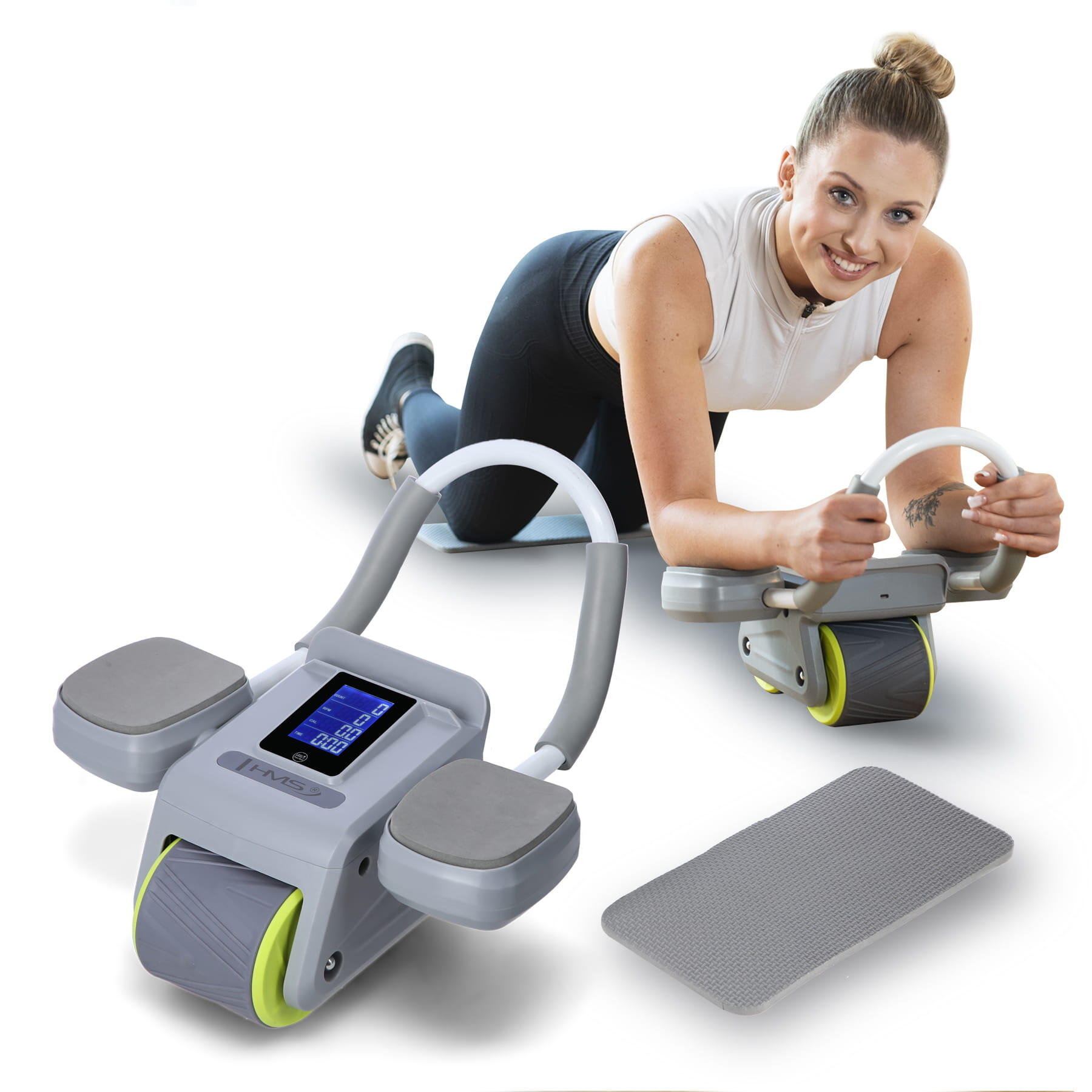 Roată ABS pentru exerciții abdominale cu suport KA08 HMS