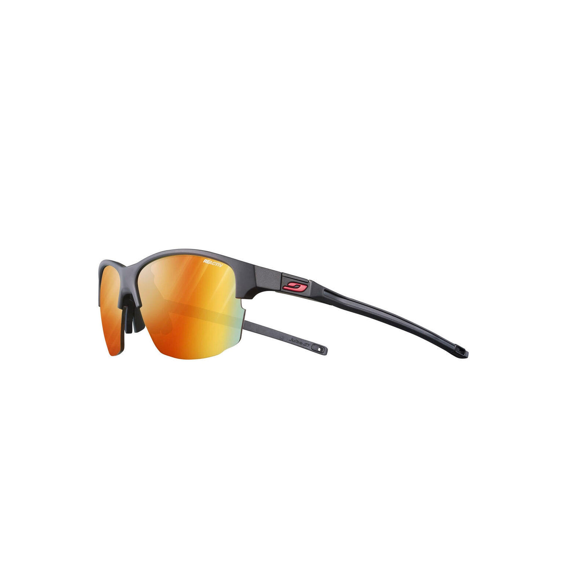 Julbo - Lunettes De Soleil À Verres Suspendus Pour Sports D'Endurance-split Reactiv - Lunettes De Soleil - Noir|rouge - Taille Unique - Decathlon