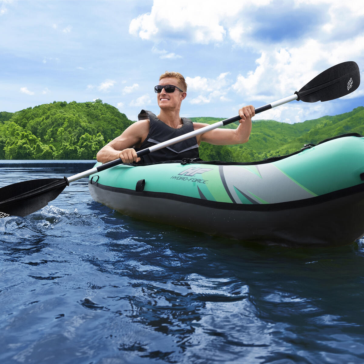 Hydroforce Ventura 1 Person Inflatable Kayak Set Inflatable Kayaks