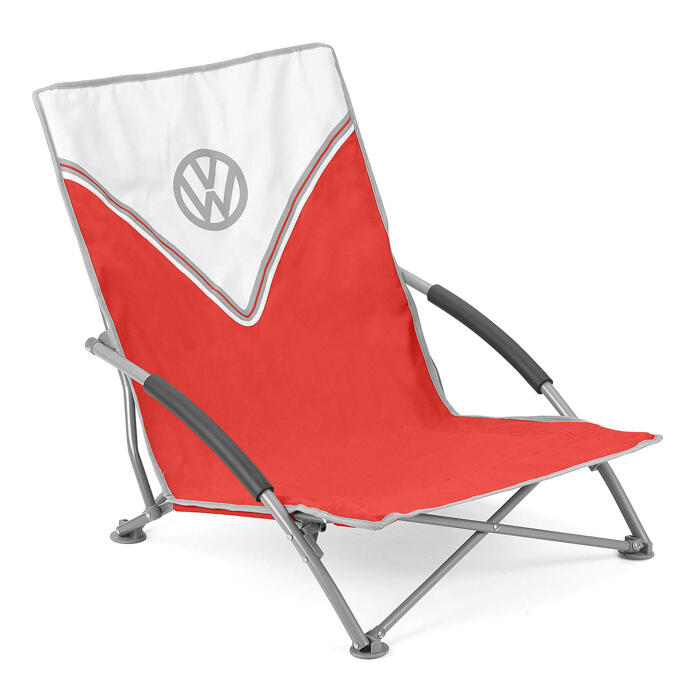 Volkswagen Low Beach Chair With Carry Bag Foldable and Portable VW Decathlon