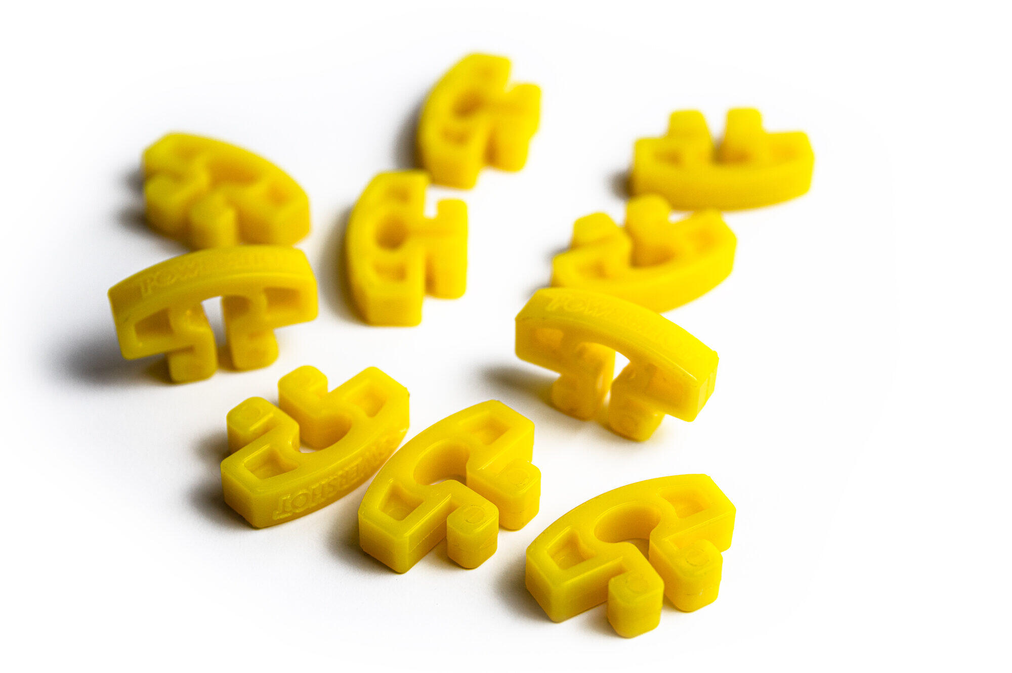 Ganci per rete da calcio - set di 10 - Giallo 2/5