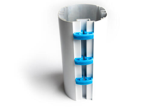 Crochets de filet pour buts de football - lot de 10 - Bleu