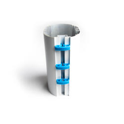 Crochets de filet pour buts de football - lot de 10 - Bleu