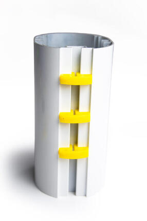 Crochets de filet pour but de foot - lot de 10 - Jaune