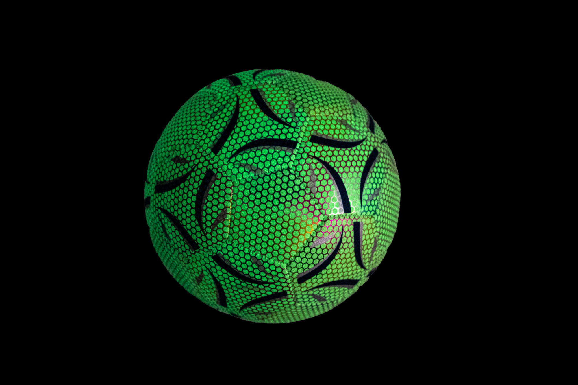 Phosphoreszierender Fußball - Größe 5 2/3