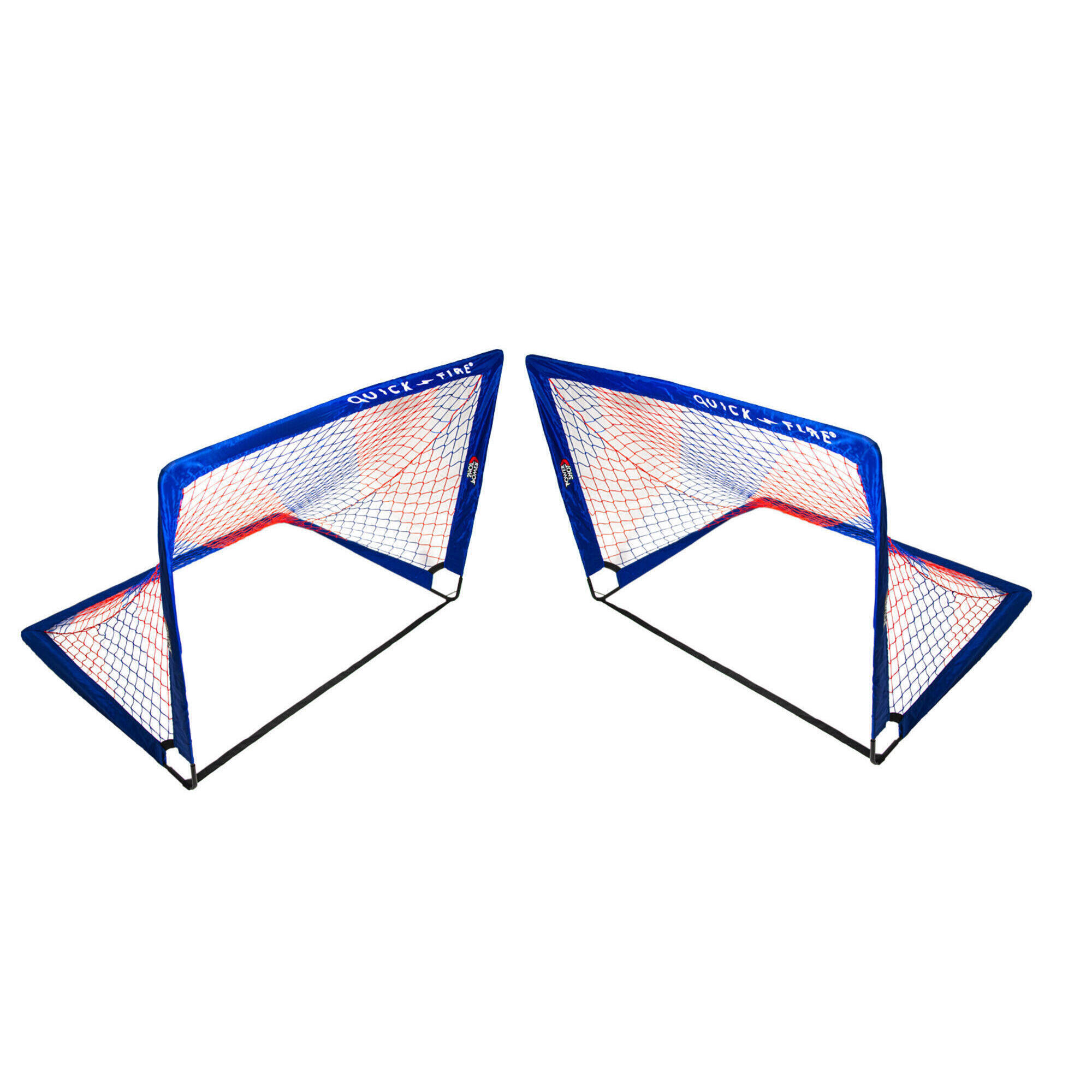 POWER SHOT Pár branek POP UP 1,2 x 0,9 m modrá/červená - POWERSHOT