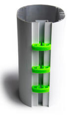 Crochets de filet pour but de football - lot de 10 - Vert