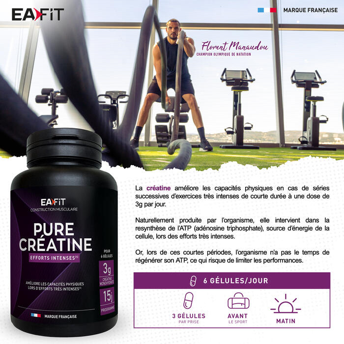 Créatine monohydrate - Pure Creatine - 90 Gélules 4/7