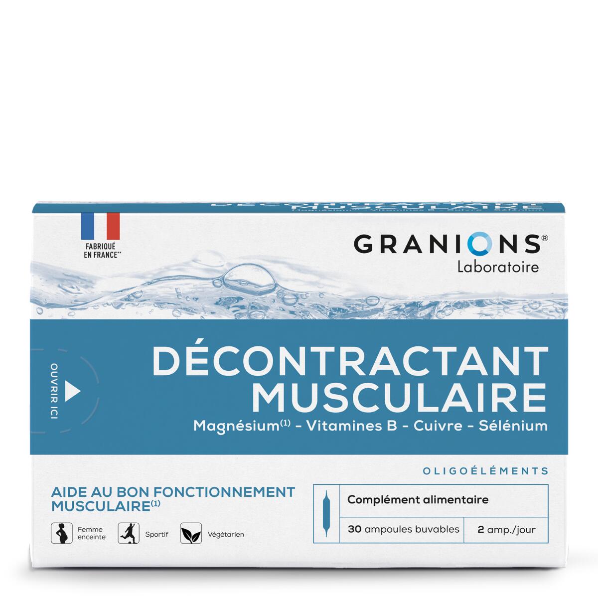 GRANIONS Décontractant Musculaire 30 ampoules 2/7