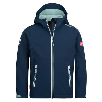 Kinder Softshelljacke Trollfjord Dunkelblau