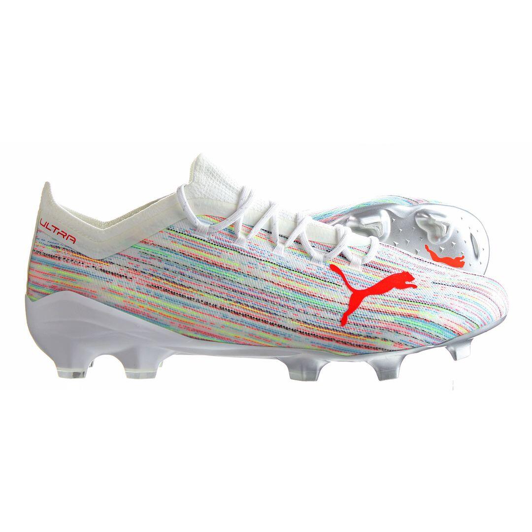 Puma Ultra 1.2 FG/AG White Mens Football Boots 4/5
