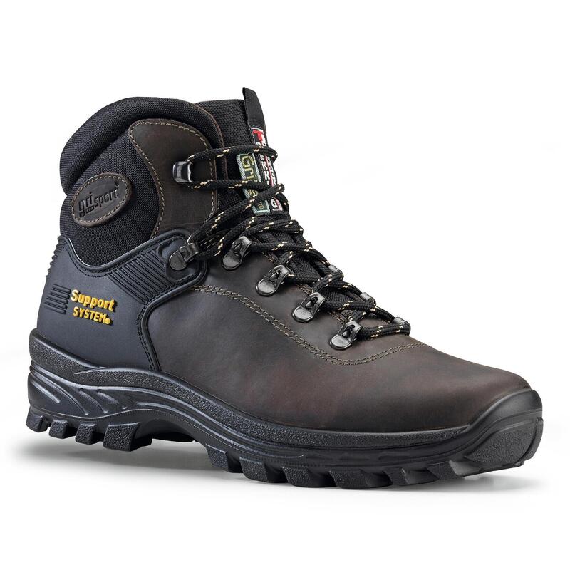 BOTA GR10242 TREKKING ADULTO COURO ENCERADO - 1DENSIDADE PU + GRITEX + S.SYSTEM