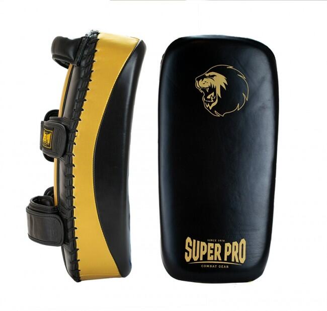 SUPER PRO COMBAT GEAR Guanti da passata boxe - Pelle - Nero/Oro