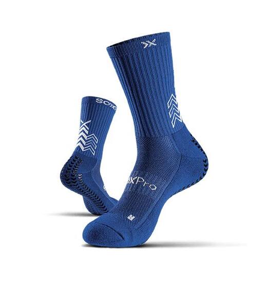 Chaussettes de football SOXPro Classic bleu foncé antidérapantes