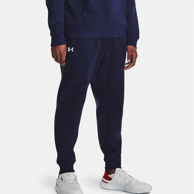 Pantalon Jogging Under Armour Bleu marine nuit UA Rival Fleece