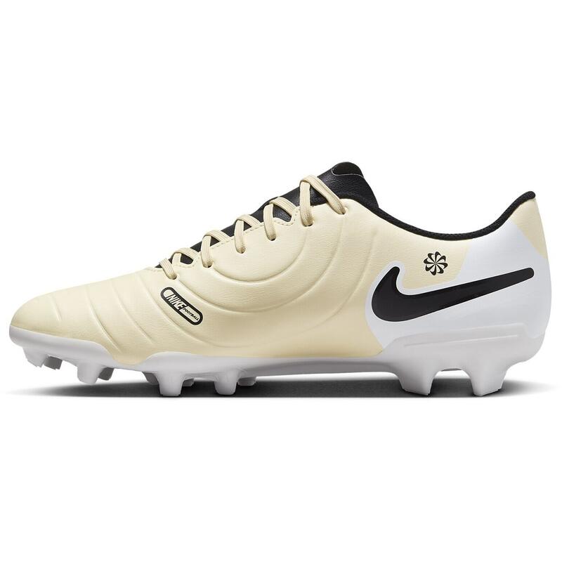 Botas de fútbol Nike Tiempo Legend 10 Club FGMG, Beige, Hombre