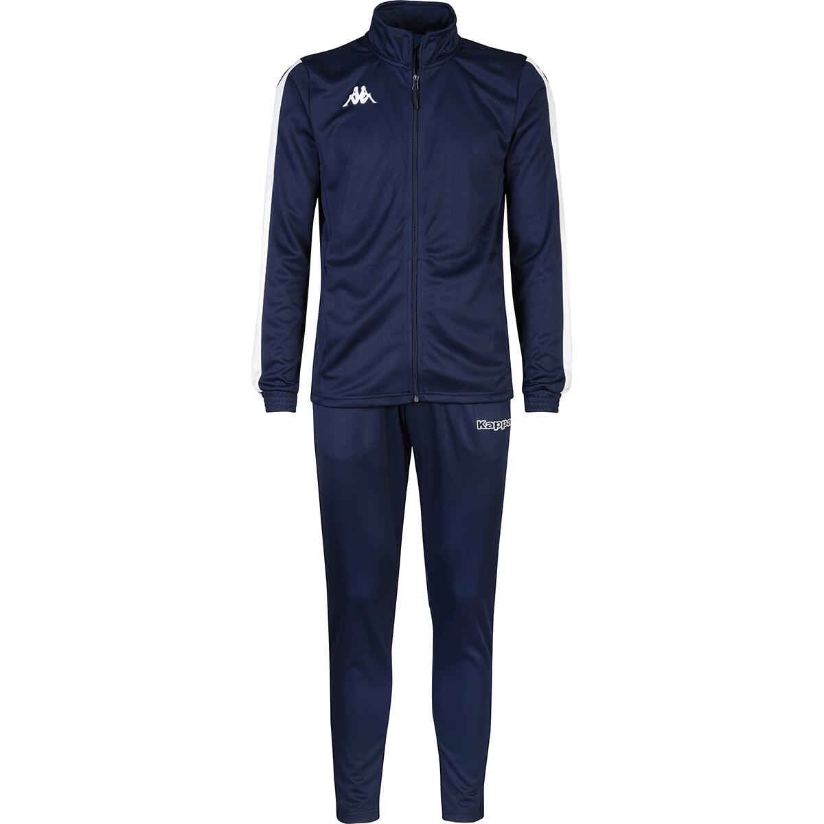 KAPPA tuta da uomo in poliestere blu da fitness