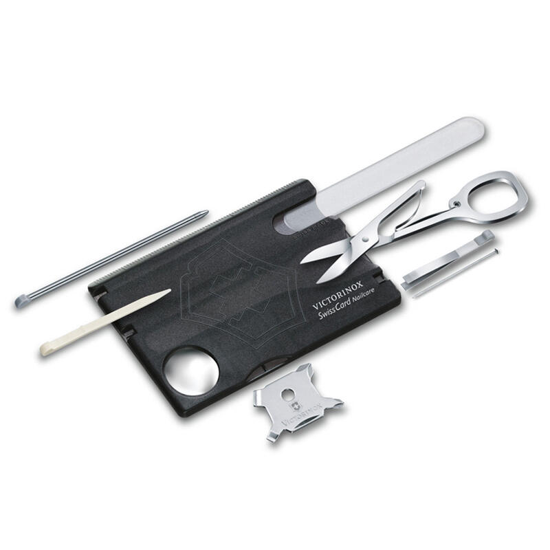 Victorinox SwissCard Nailcare Black Transparent Multitool 0.7240.T3