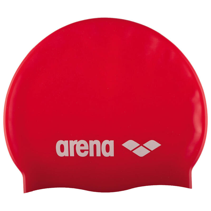 Gorro de baño natación adulto arena Classic Silicone, rojo