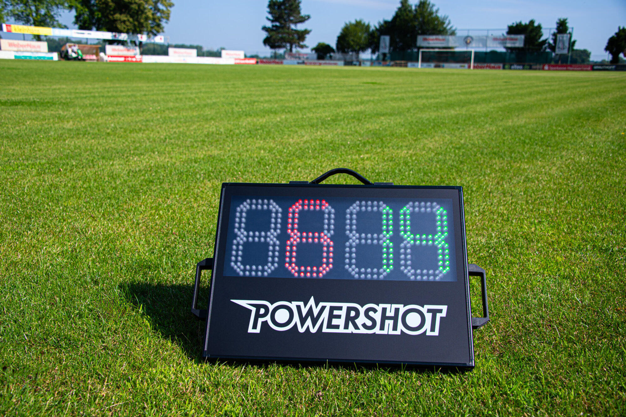 Doppelseitige Anzeigetafeln und Timer Powershot 3/5