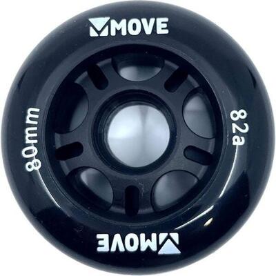 Move skatewielen 80mm 82a 4-pack zwart